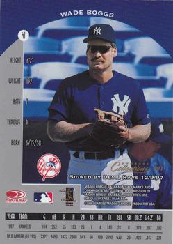 1998 Donruss Collections Preferred #591 Wade Boggs Back