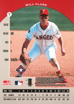 1998 Donruss Collections Preferred #592 Will Clark Back