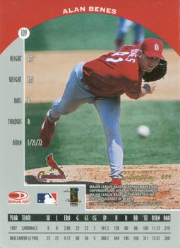 1998 Donruss Collections Preferred #659 Alan Benes Back
