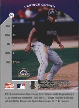 1998 Donruss Collections Preferred #706 Derrick Gibson Back