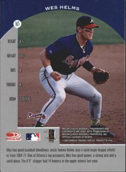 1998 Donruss Collections Preferred #715 Wes Helms Back