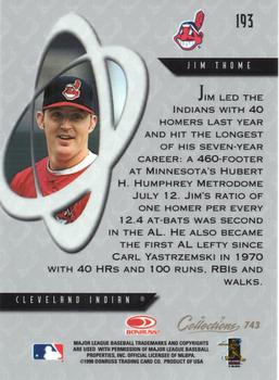 1998 Donruss Collections Preferred #743 Jim Thome Back