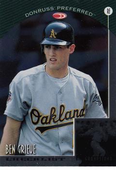 1998 Donruss Collections Preferred #749 Ben Grieve Front