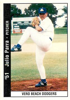 1995 Vero Beach Dodgers #NNO Julio Parra Front