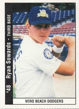 1995 Vero Beach Dodgers #NNO Ryan Sowards Front