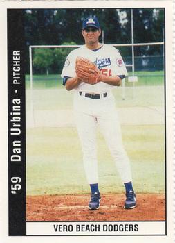 1995 Vero Beach Dodgers #NNO Dan Urbina Front