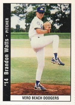 1995 Vero Beach Dodgers #NNO Brandon Watts Front