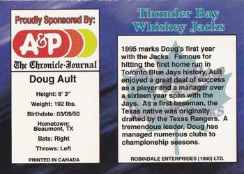 1995 R.E.L. Thunder Bay Whiskey Jacks #NNO Doug Ault Back