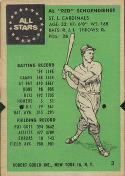 1955 Robert Gould All Stars #3 Al 