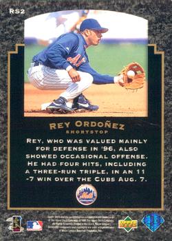 1997 Upper Deck - Rock Solid Foundation #RS2 Rey Ordonez Back