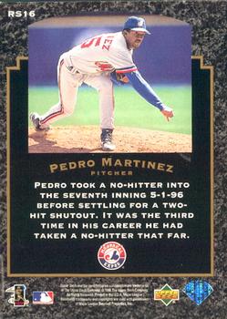 1997 Upper Deck - Rock Solid Foundation #RS16 Pedro Martinez Back