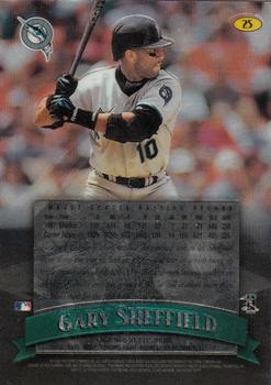 1998 Finest - No-Protectors #25 Gary Sheffield Back