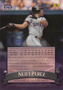 1998 Finest - No-Protectors #36 Neifi Perez Back