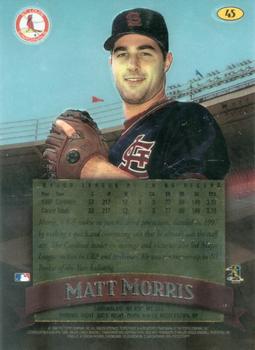 1998 Finest - No-Protectors #45 Matt Morris Back