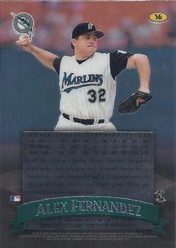 1998 Finest - No-Protectors #56 Alex Fernandez Back