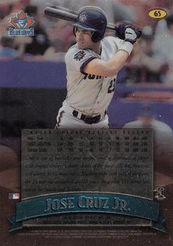 1998 Finest - No-Protectors #65 Jose Cruz Jr. Back