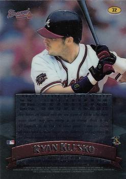 1998 Finest - No-Protectors #72 Ryan Klesko Back