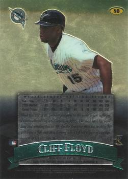 1998 Finest - No-Protectors #80 Cliff Floyd Back