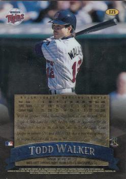 1998 Finest - No-Protectors #173 Todd Walker Back