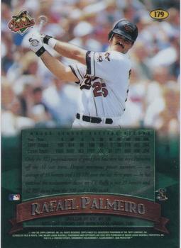1998 Finest - No-Protectors #179 Rafael Palmeiro Back