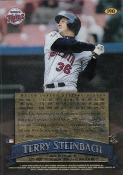 1998 Finest - No-Protectors #190 Terry Steinbach Back