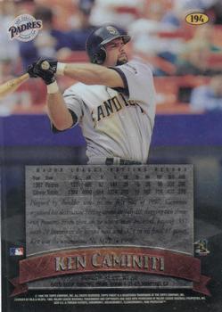 1998 Finest - No-Protectors #194 Ken Caminiti Back
