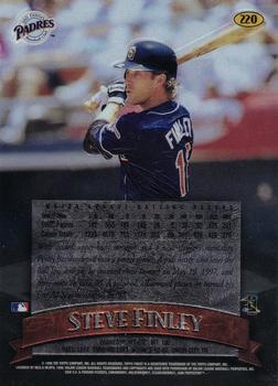 1998 Finest - No-Protectors #220 Steve Finley Back