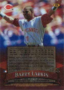 1998 Finest - No-Protectors #231 Barry Larkin Back