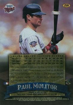 1998 Finest - No-Protectors #259 Paul Molitor Back