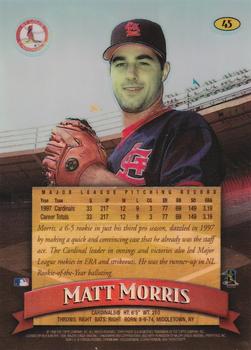 1998 Finest - No-Protectors Refractors #45 Matt Morris Back