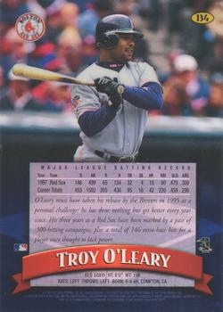 1998 Finest - No-Protectors Refractors #134 Troy O'Leary Back