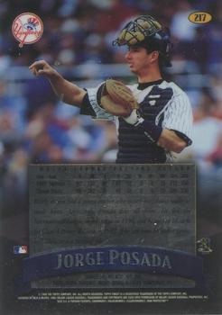 1998 Finest - No-Protectors Refractors #217 Jorge Posada Back