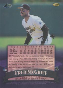 1998 Finest - No-Protectors Refractors #225 Fred McGriff Back