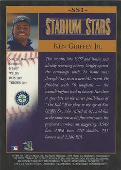 1998 Finest - Stadium Stars #SS1 Ken Griffey Jr. Back