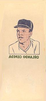 1960 O-Pee-Chee Tattoos #NNO Orlando Cepeda Front