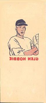1960 O-Pee-Chee Tattoos #NNO Glen Hobbie Front
