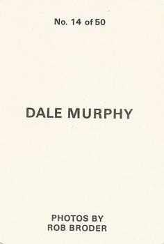 1986 Broder (unlicensed) #14 Dale Murphy Back