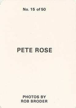 1986 Broder (unlicensed) #15 Pete Rose Back