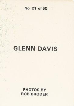 1986 Broder (unlicensed) #21 Glenn Davis Back