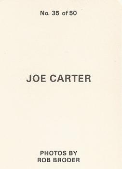 1986 Broder (unlicensed) #35 Joe Carter Back