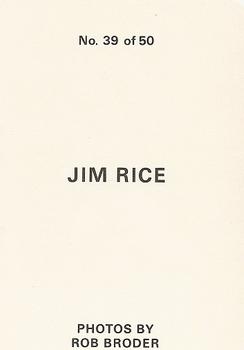 1986 Broder (unlicensed) #39 Jim Rice Back