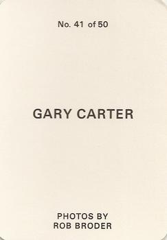 1986 Broder (unlicensed) #41 Gary Carter Back