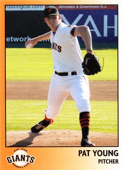 2014 Grandstand San Jose Giants #24 Pat Young Front