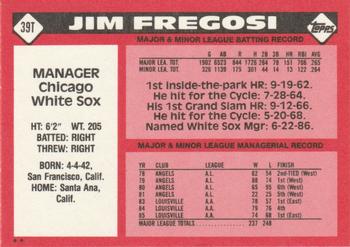1986 Topps Traded #39T Jim Fregosi Back