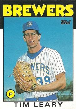 1986 Topps Traded #64T Tim Leary Front