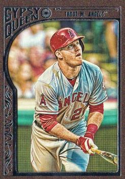 2015 Topps Gypsy Queen - Paper Frame Bronze #1 Mike Trout Front