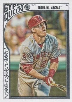 2015 Topps Gypsy Queen - Paper Frame White #1 Mike Trout Front