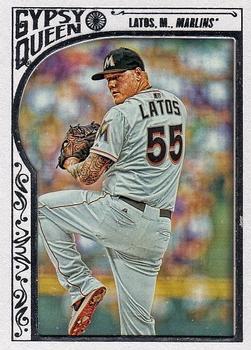 2015 Topps Gypsy Queen - Paper Frame White #75 Mat Latos Front