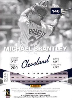2015 Panini Elite #146 Michael Brantley Back