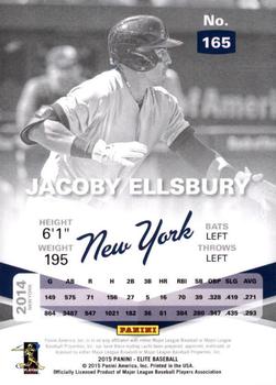 2015 Panini Elite #165 Jacoby Ellsbury Back